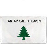 Amazon Hot Sale custom Liberty Tree Embroidered Flag AN APPEAL TO HEAVEN Pine Tree 3*5ft Flag Banner