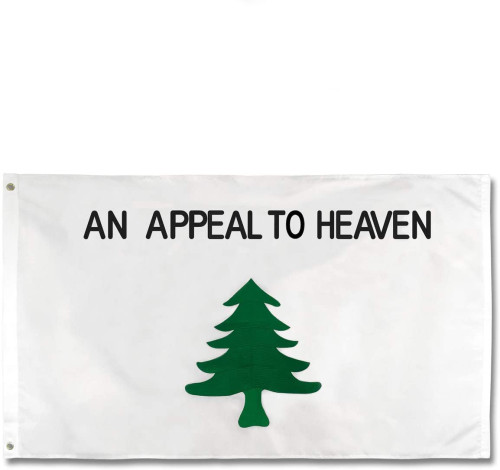 Amazon Hot Sale custom Liberty Tree Embroidered Flag AN APPEAL TO HEAVEN Pine Tree 3*5ft Flag Banner