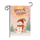 2 pcs order fast delivery 2020 tricot fabric Christmas garden decoration flag banner wholesale