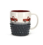 Food grade 10 oz cute coffee mug gift set kids mugs handpaint with decal on glaze