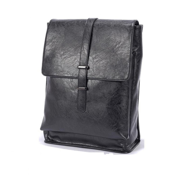 Stylish High Quality PU Leather School Laptop Backpack