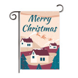 2 pcs order fast delivery 2020 tricot fabric Christmas garden decoration flag banner wholesale