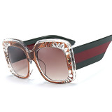 62516 Women Brand Designer Sun glasses Vintage Square Oversized Gradient Shades Fashion Luxury Sunglasses