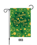 Low MOQ 48h fast shipping custom happy Santa Patrick Polyester Yard Flag Holiday Garden Flag