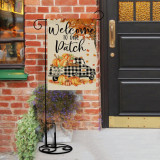 Support custom stitched flags holiday Halloween pumpkin garden flag banner