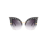 61419 Superhot Eyewear Fashion Luxury Sun glasses Pearl Women Cat Eye Sunglasses