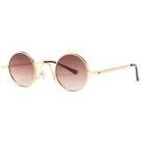 63316 Superhot Eyewear 2018 Small Black Round Metal Sun glasses Unisex Men Women Retro Vintage Sunglasses