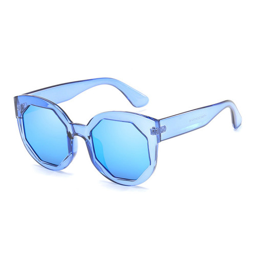 19001 Jelly Color Octagonal Sunglasses Big Frame Women Lady Sun glasses Shades UV400 2018 Fashion Women Sunglasses