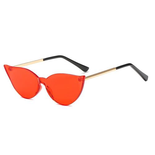 10252 Superhot Eyewear 2018 Fashion Cateye Candy Sun glasses One piece Lens Shades Trending Women Cat Eye Sunglasses