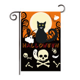 Supply Halloween double side print holiday flag custom party decoration blank yard garden flag