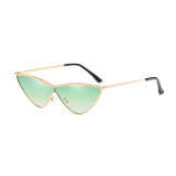 JR66293 Superhot Eyewear Women Metal Frame one-piece lens Cateye Sun glasses Sexy Ladies gradient Shades Cat Eye Sunglasses