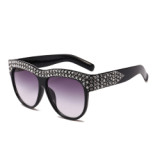 Superhot Eyewear 12132 Fashion Women Brand Designer Sun glasses Oversized Bling Crystal Rhinestone Sunglasses