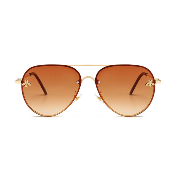 22733 Superhot Eyewear Fashionable Men Women Brand Designer Sun glasses Brown Shades Little Bee Sunglasses