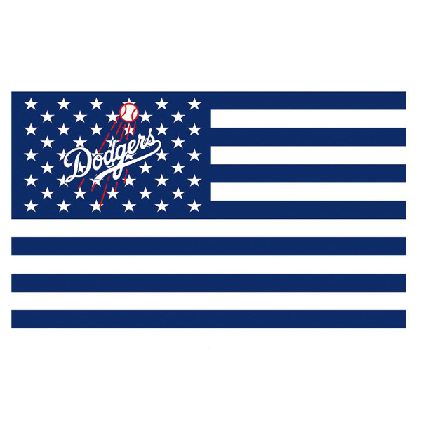 OEM low moq custom 3x5ft Los Angeles Dodgers Flags banner
