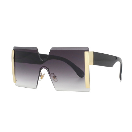 13345 Superhot Eyewear 2018 Fashion Women Sun glasses Oversized Square Rimless Sunglasses