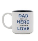 Ceramic Dad Mug Coffee Mug White Color with creative words  KING DAD  Customized 12Oz for gift