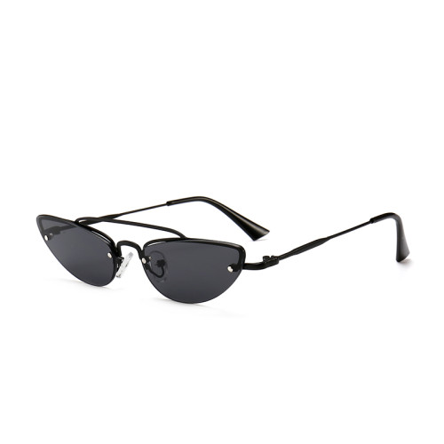 23733 Superhot Eyewear Fashion Sun glasses 2018 Women Cateye Shades Half Frame Cat eye Sunglasses