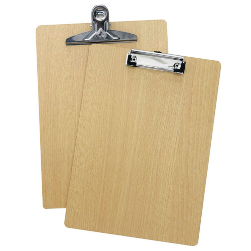 Factory Price Office Writing a4 a5 size Metal Clip Wooden Clipboard