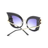 61319 Superhot Eyewear Fashion Women Sun glasses Gem Cat Eye Sunglasses