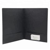 Custom a3 paper file folder with business card slot