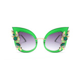 61319 Superhot Eyewear Fashion Women Sun glasses Gem Cat Eye Sunglasses