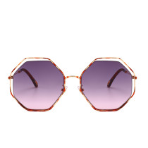 21133 Superhot Eyewear 2018 Fashion Octagon Brand Designer Gradient Sunglasses