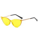 10252 Superhot Eyewear 2018 Fashion Cateye Candy Sun glasses One piece Lens Shades Trending Women Cat Eye Sunglasses