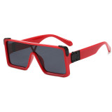 Superhot Eyewear 20268 Multi Colors Luxury Flat Top Rectangle One piece Lens Sun glasses Men Women Oversize Shades Sunglasses
