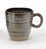 Brown colored ceramic mug vintage mugs with custom