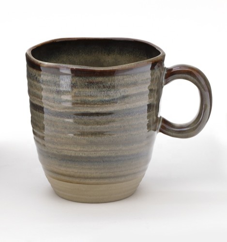Brown colored ceramic mug vintage mugs with custom
