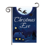 2 pcs order fast delivery 2020 tricot fabric Christmas garden decoration flag banner wholesale