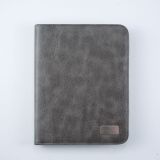 New Style Ostrich Grain A4 Zip Document File Folder Conference Portfolio with Telephone Holder
