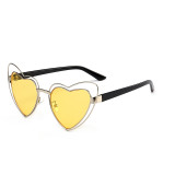 21433 Superhot Eyewear Fashion Metal Women Sun glasses 2019 New Trending Heart Sunglasses
