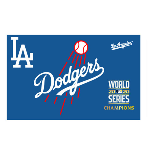 Low MOQ cheap custom soccer alpha  MLB flag 3*5ft Los Angeles dodgers flags banner