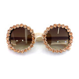 Superhot Eyewear 32432 Round Sparkling Bling Crystal Rhinestone 2021 Sunglasses