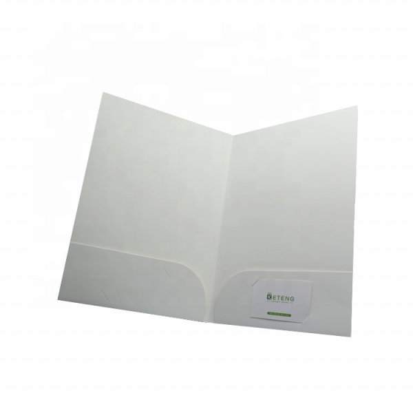 Customized business paper round corner confile folder with logo