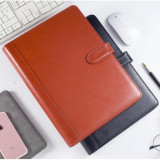 Customized Personalized Fireproof Ring Binder Document File Folder Leather A4,Reuseable Portfolio Distributor
