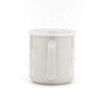 2020 Design customized coffee mug 10oz enamel-like white coffee mug for gift