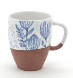 New arrived 10oz blue white water mugs set ceramic tea durable mug coffee