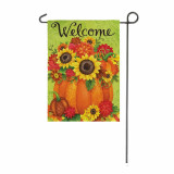 Autumn pumpkin print Thanksgiving garden flag custom double side camping garden banner