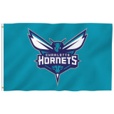 3*5ft wholesale NBA Charlotte hornets customizable flag and banner