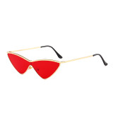 10529 Superhot Eyewear Fashion Women Sun glasses Pointed Tinted Metal Cat Eye Sunglasses