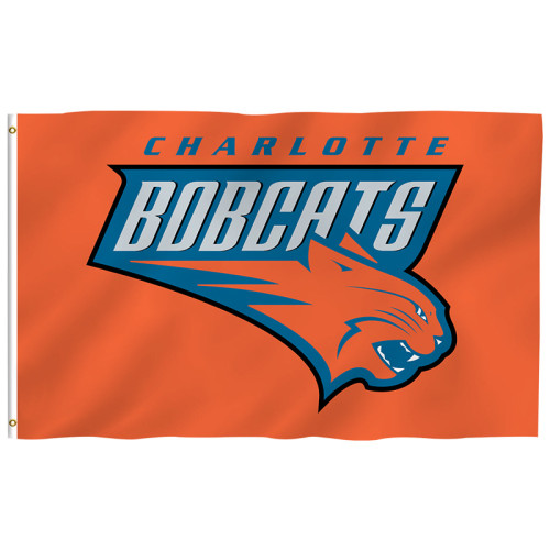3*5ft wholesale NBA Charlotte Bobcats customizable flag and banner