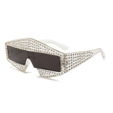 13532 Superhot Eyewear 2018 Fashion Oversized Brand Designer Sun glasses Shades Rhinestone Sunglasses