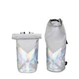 Wholesale Custom high quality laser toproll  Backpack Travel Foldable Waterproof Rolltop Backpack Cover bags