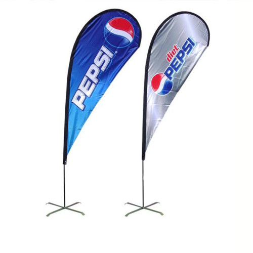 Promotional usage Advertising outdoor Feather Flag Flying Beach Flag banner stand Teardrop Flag set