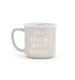 2020 Design customized coffee mug 10oz enamel-like white coffee mug for gift