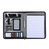 Custom Promotional Gifts Presentation Folder Business Briefcase A4 Custom Leather Padfolios With Business Logo