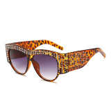 20047 Superhot Eyewear Luxury Women Brand Designer Sun glasses Shades Oversized Crystal Rhinestone Sunglasses