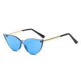 10252 Superhot Eyewear 2018 Fashion Cateye Candy Sun glasses One piece Lens Shades Trending Women Cat Eye Sunglasses